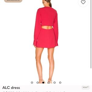 ALC Red Cutout Dress